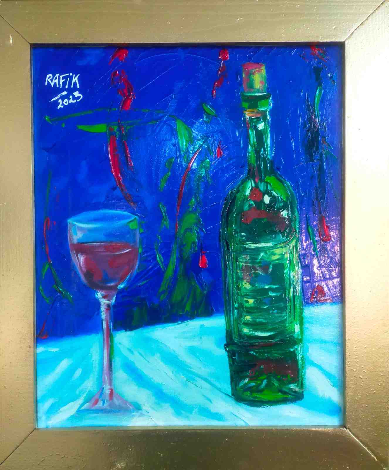 "My wine in silence II" (sold)