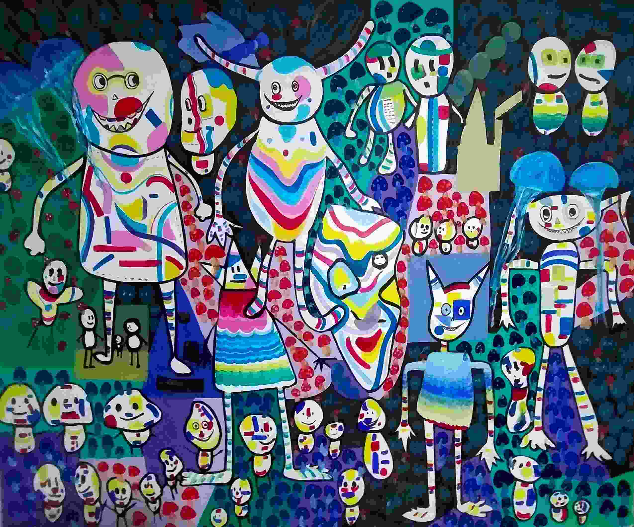 L'univers de RafaArt : peinture originale expressionniste et symbolique faite main